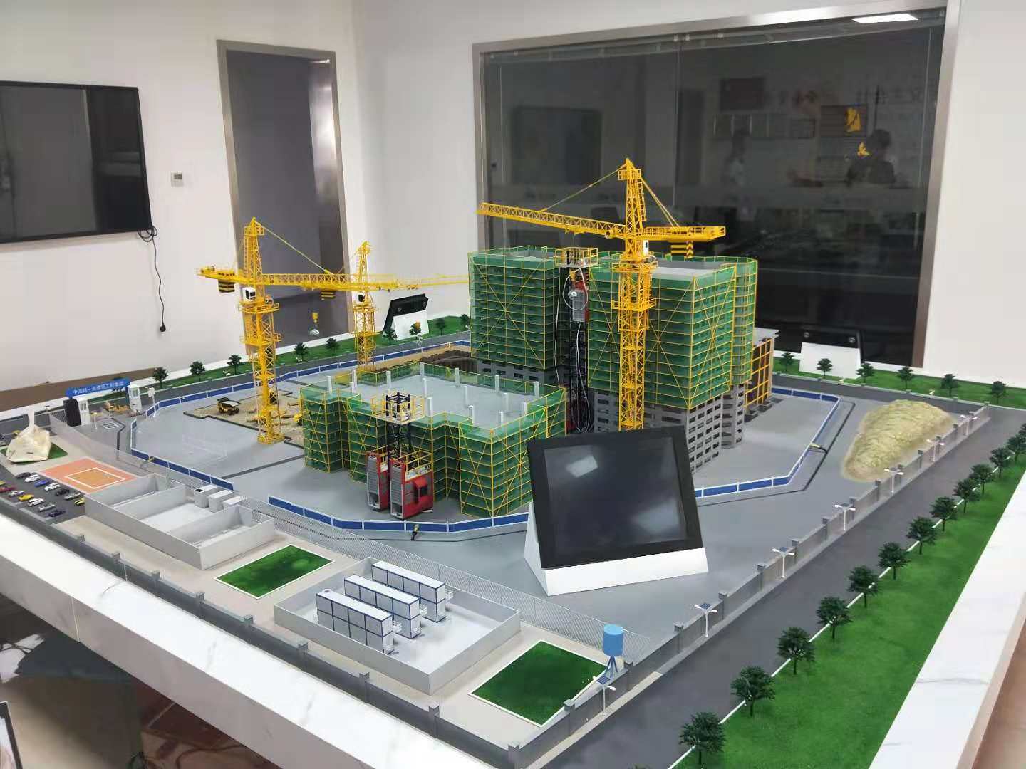 隆尧县建筑施工场景模型